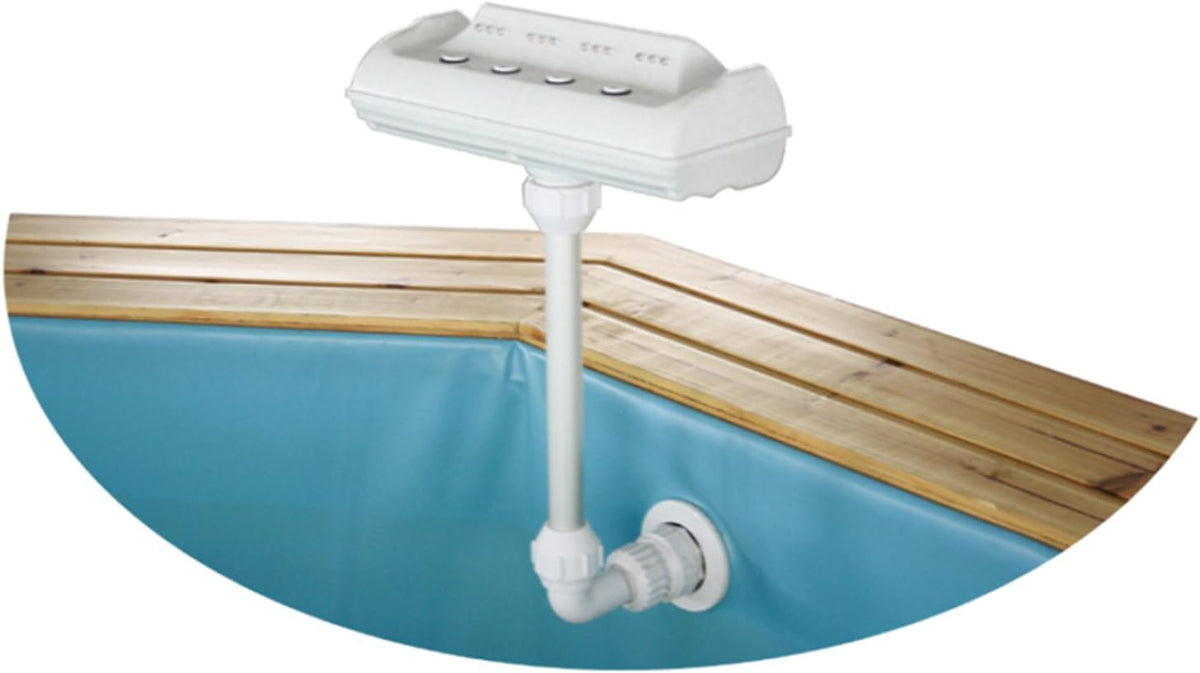 Rainbow Waterfall Above Ground Swimming Pool Fountain with LED Light | Change Color Automatically | No Need for