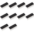 10pcs ULN2003 NPN Darlington Driver Transistors, 500mA 50V,16-Pin.