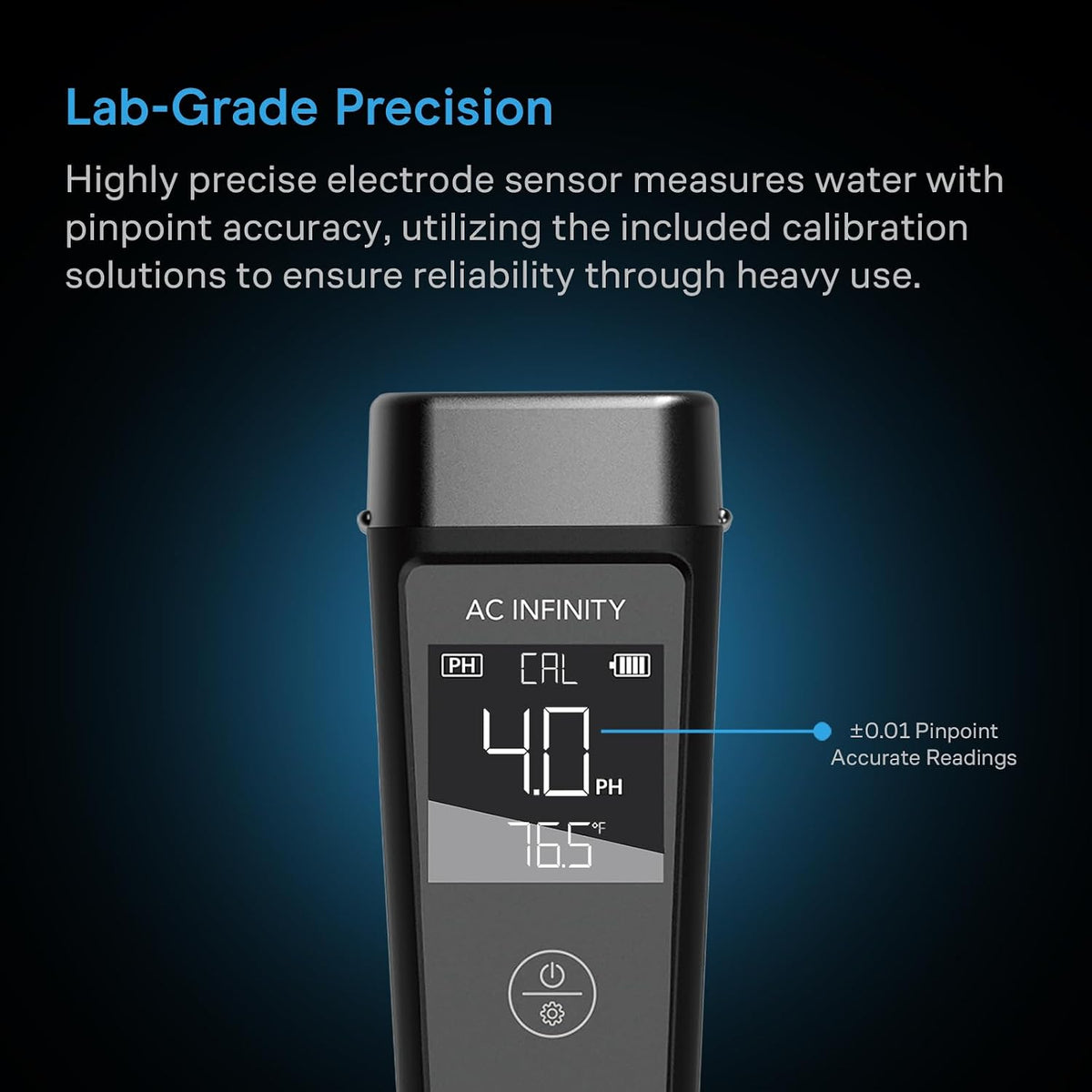 AC Infinity pH Meter PRO Kit, Digital pH Pen with Replaceable Sensor Probe