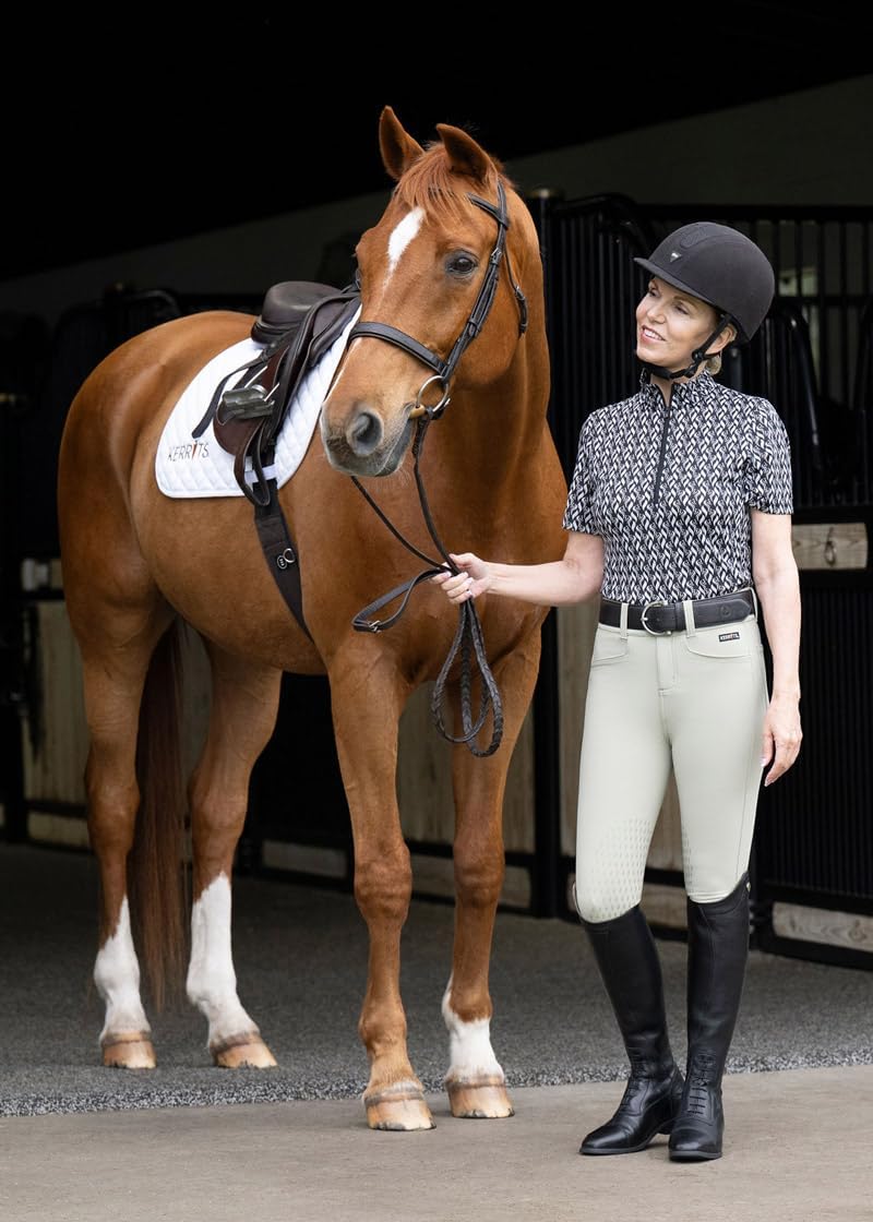 Women's K-Flex Knee Patch Riding Breeches – Stylish Horse Riding Pants with Stretch and Secure Silicone Grip