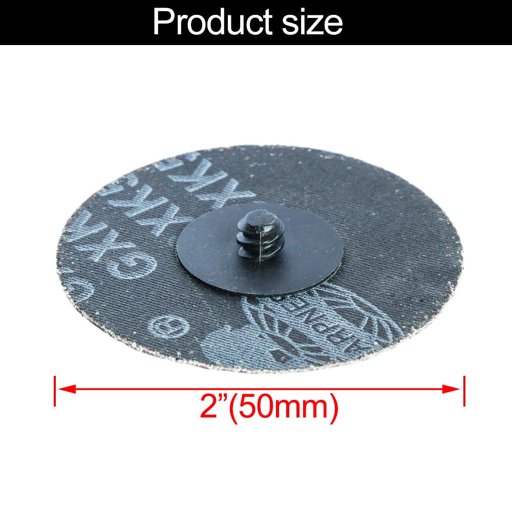 100Pcs 2" inch Sanding Disc Surface Conditioning Quick Change Disc R-Type Sandpaper Grinding Pad Abrasive Disc (36)