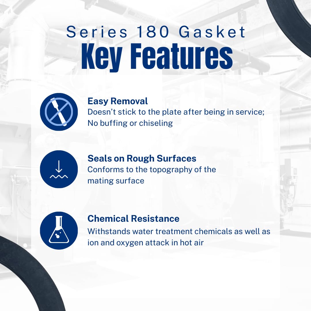 Topog-E Series 180 Elliptical Boiler Handhole Gasket 1/2" E Flange (3" x 4" x 1/2" E)