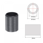 uxcell Sleeve Bearings 12mm Bore 14mm OD 20mm Length POM Wrapped Oilless Bushings Black 4pcs