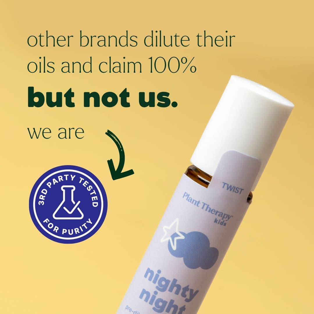 Kids Nighty Night Essential Oil 10 mL Pre-Diluted Roll-On | Blend for Sleep, Pre-Diluted Roll-On for Convenience