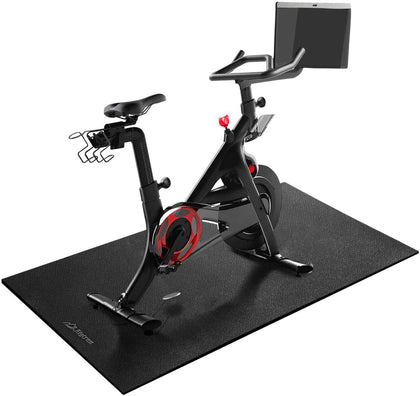 Bike Mat | 6mm Thickness, 30" X 60" Exercise Mats for Treadmill, Rowing Machine, Non-Slip Exercise Equipment Mat for