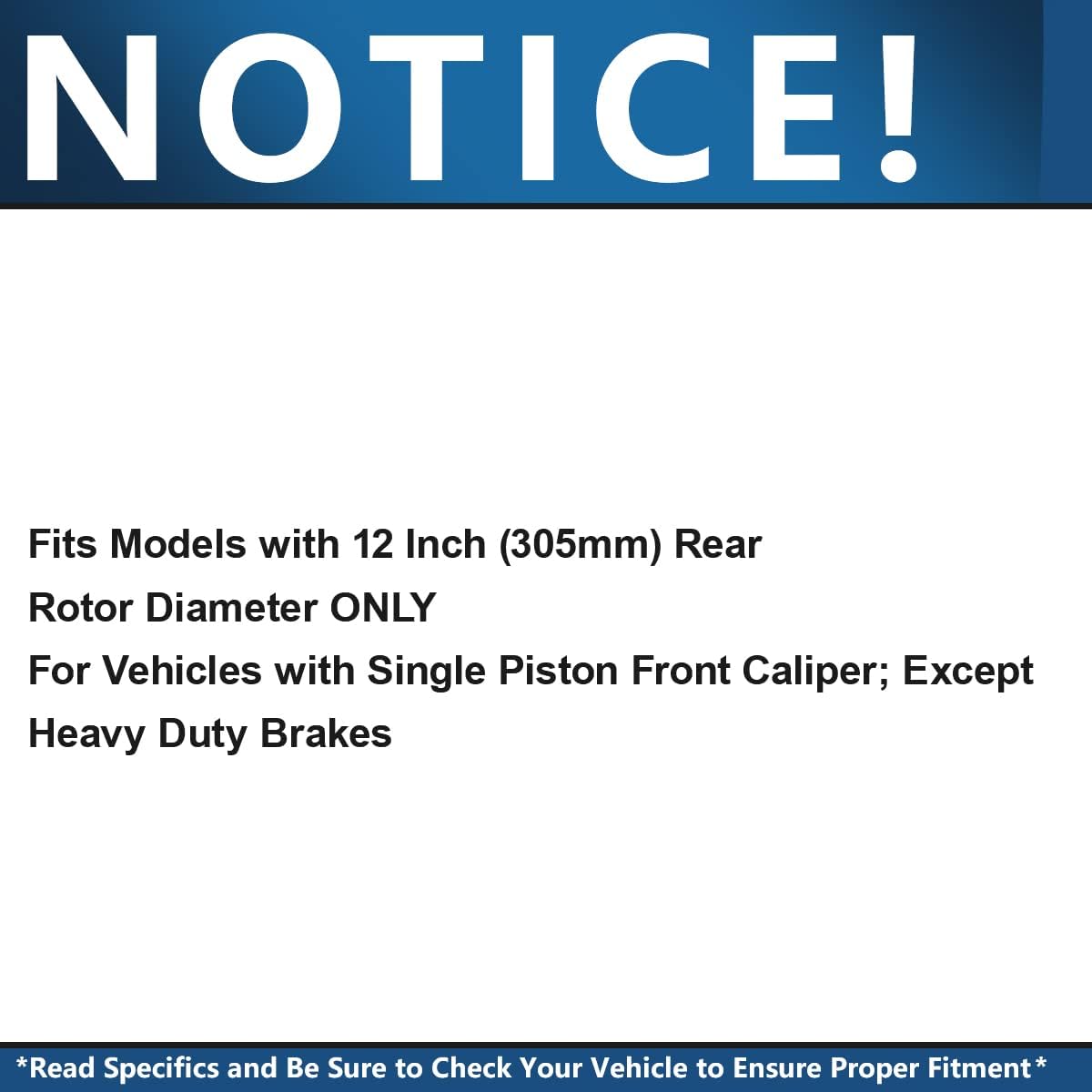 Rear Brake Kit for 2009 2010 2011 2012 Dodge Grand Caravan | Chrysler Town & Country Journey VW Routan, Disc Brake