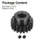 DTGN Spur Gear 1.5Mod 19 Teeth 12mm Thickness 8mm Bore 2Pcs
