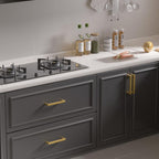 Gold Cabinet Handles 5 Inch Brushed Gold Cabinet Handles 30 Pack
