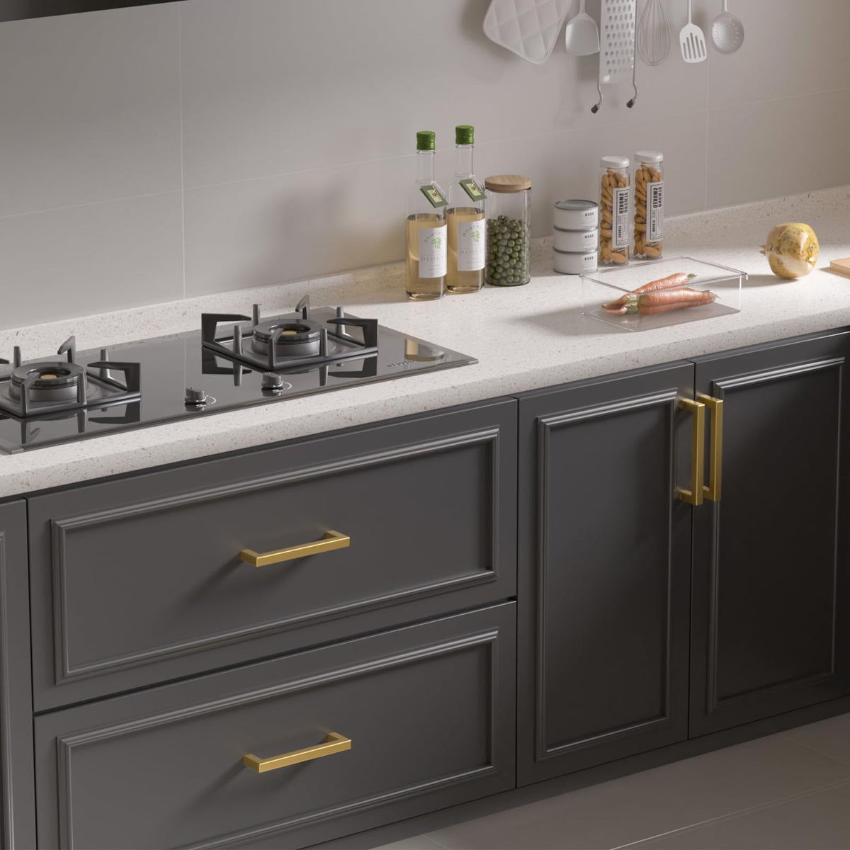 Gold Cabinet Handles 5 Inch Brushed Gold Cabinet Handles 30 Pack