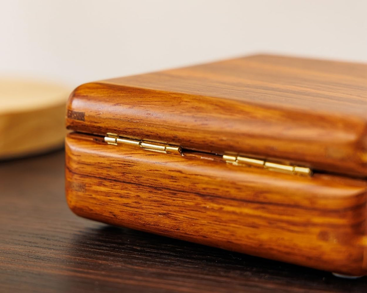 Jewelry Case Solid Wood Jewelry Organizer Box for Multiple Rings Cufflinks Earrings Portable Travel Storage Rings