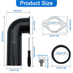 2 Set Garbage Disposal Drain Elbow Replacement Kit Garbage Disposal Drain