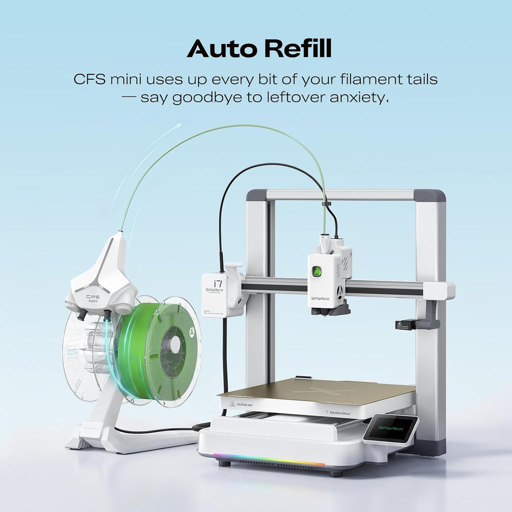 Creality SPARKX i7 3D Printer with Automatic Filament Reload, AI Camera Monitoring, Auto Leveling, Easy-to-Use