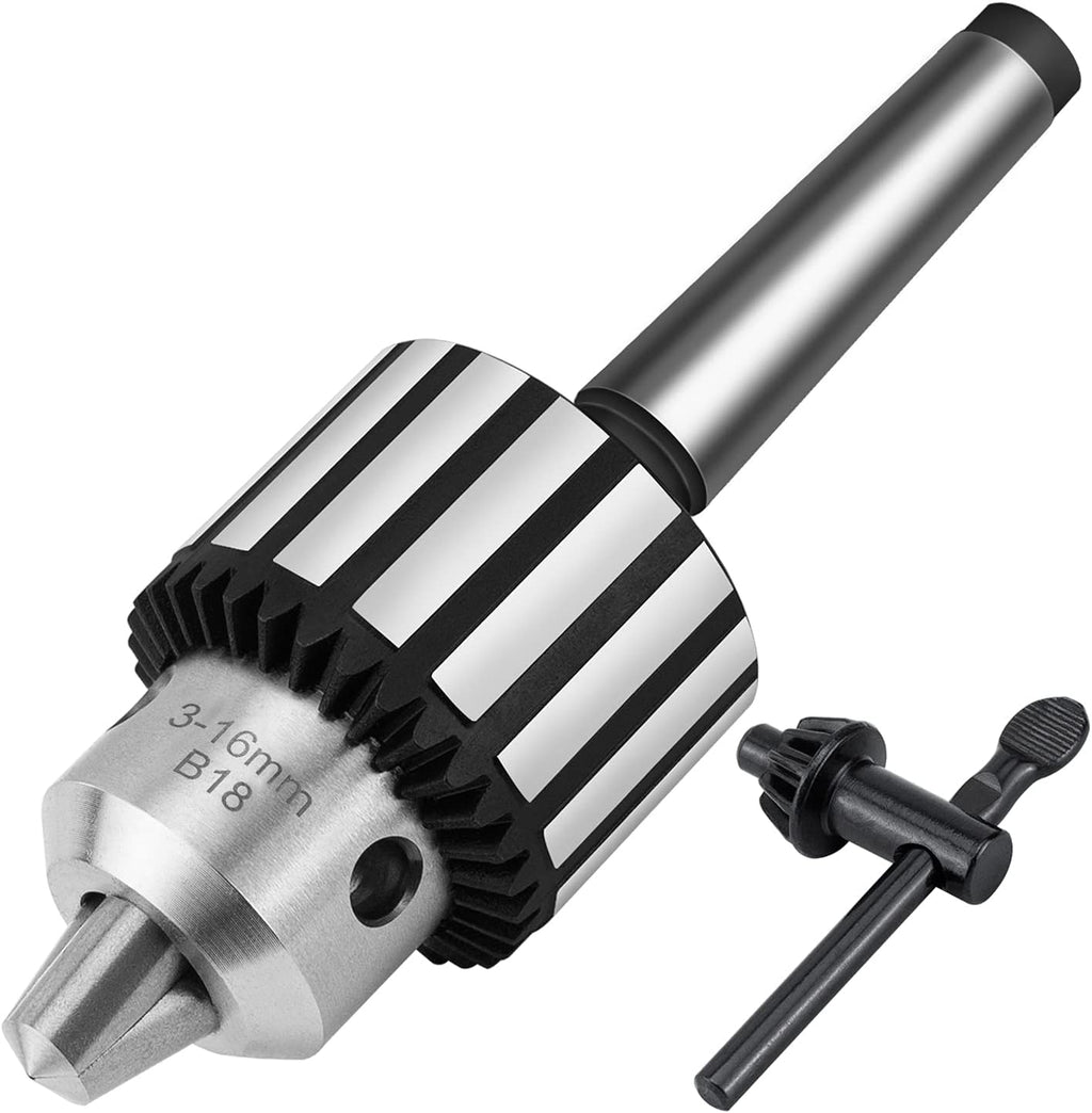 Earl Diamond Super Heavy Duty 5/8-Inch Drill Chuck with #2 Morse Taper Arbor & Chuck Key (5/8" MT2)