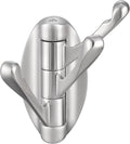 Bathroom Towel Hook Swivel, Robe Coat Hanger, Brushed Nickel | Zinc Alloy Foldable Robe Hook 3 Arms, Fold Flat When