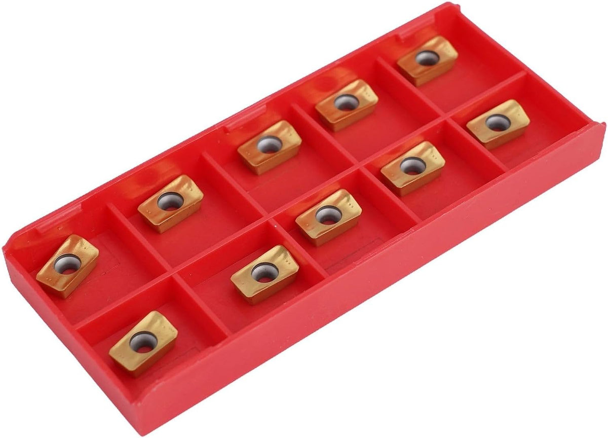 APKT11T3 TiN Coated Carbide Milling Inserts for Face Milling Cutter, 20-Pack Indexable Inserts for Stainless Steel Machining with High Grip Strength and Enhanced Efficiency