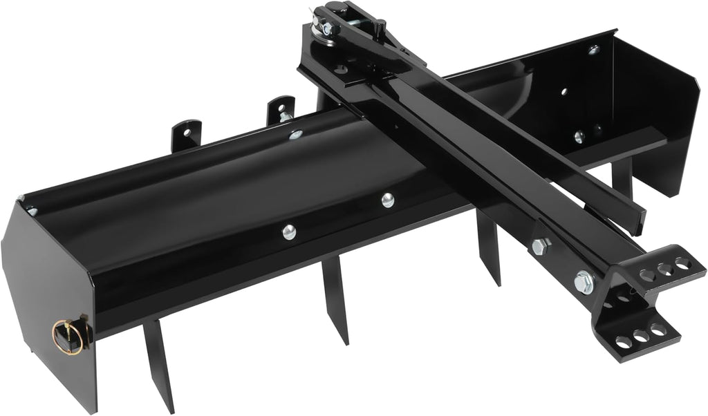 39.75" Box Scraper w/Adjustable Blade Sleeve Hitch Tow Compatible with ATV UTV Grader Lawn Tractor Attachments Behind
