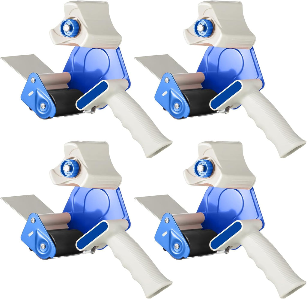3 Inch Wide Tape Gun, 4 Pack, Blue