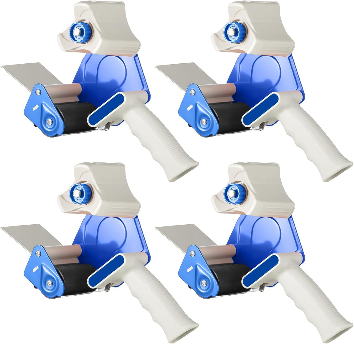3 Inch Wide Tape Gun, 4 Pack, Blue