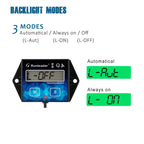 2 Pieces Runleader Backlight Hour/Tach Meter, Maintenance Reminder