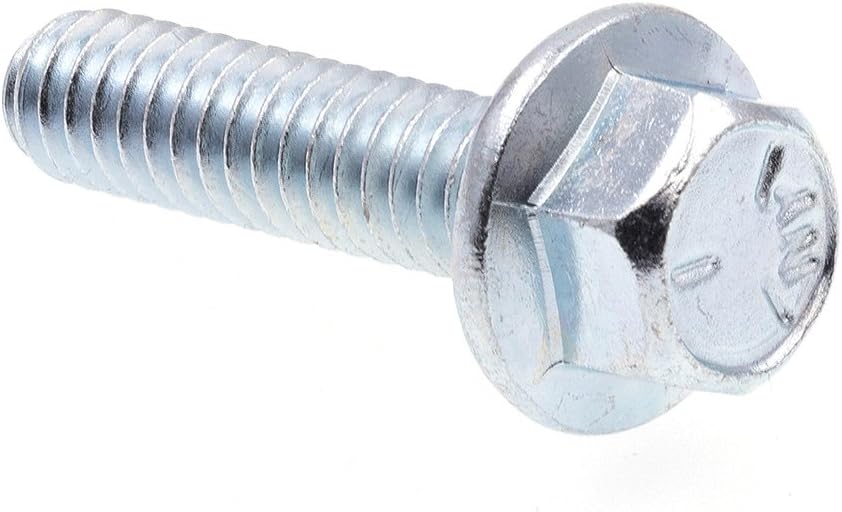 Prime-Line 9090665 Serrated Flange Bolts, 1/4 In.-20 X 1 In., Zinc Plated Case Hardened (25 Pack)