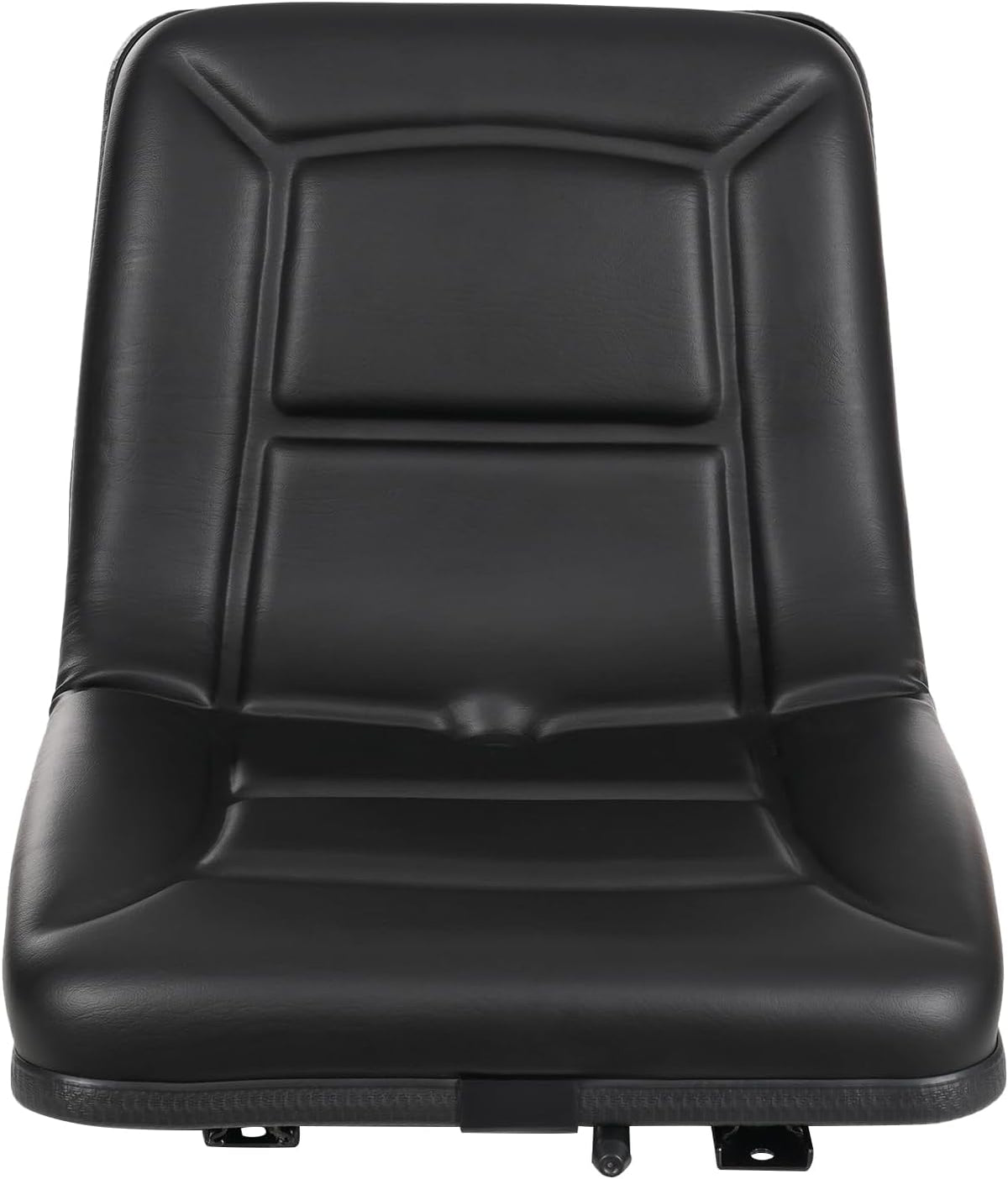 Universal Tractor Seat & Lawn Mower Seat with Adjustable Slide Rails, High-Back PU Replacement Seat with 2.76" Thick