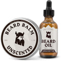 Beard Oil and Balm - 30 g Each, Unscented