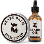 Beard Oil and Balm - 30 g Each, Unscented