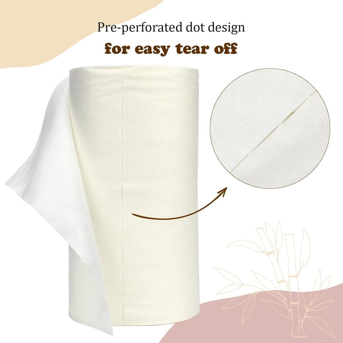 Disposable Natural Bboo Diaper Liners for Cloth Diapers, 400 Sheets (4 Pack)