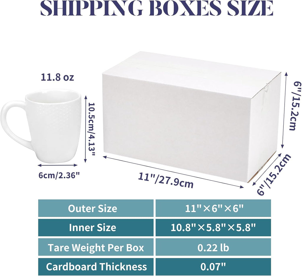 Small Shipping Boxes 11x6x6 Set of 6