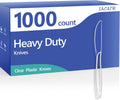 1000 Count Heavy Duty Plastic Knives Disposable