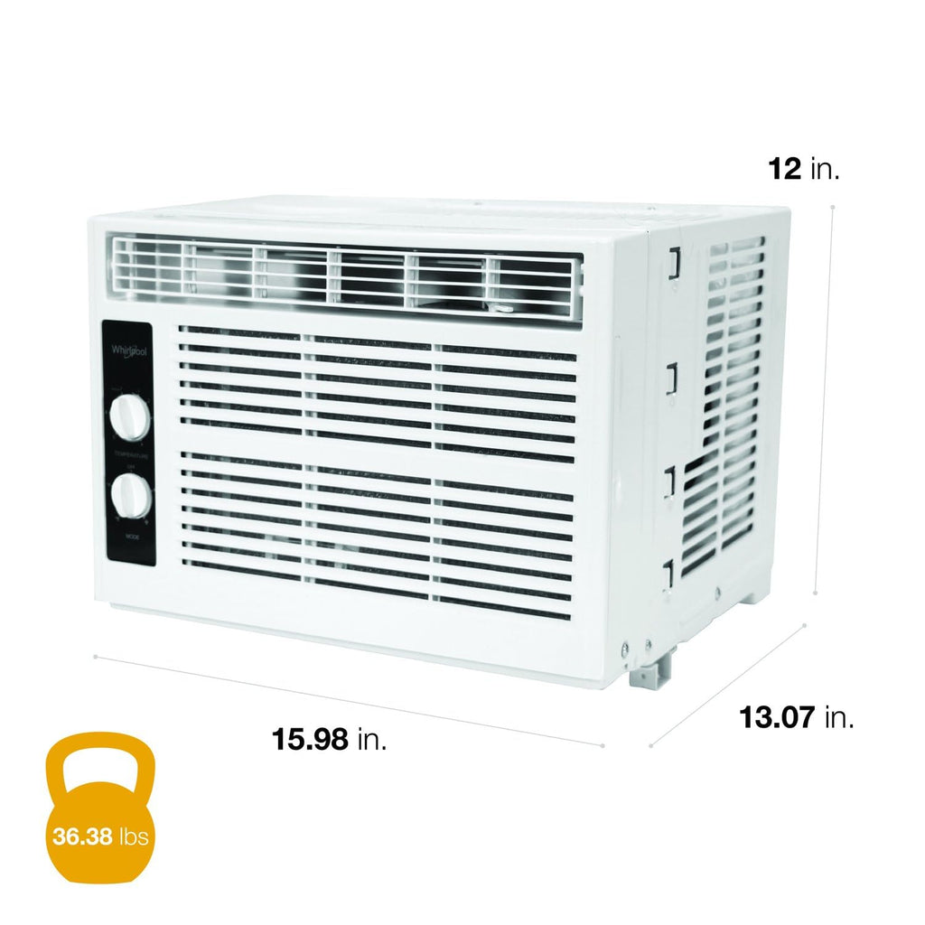 5,000 BTU Window Air Conditioner & Dehumidifier, White