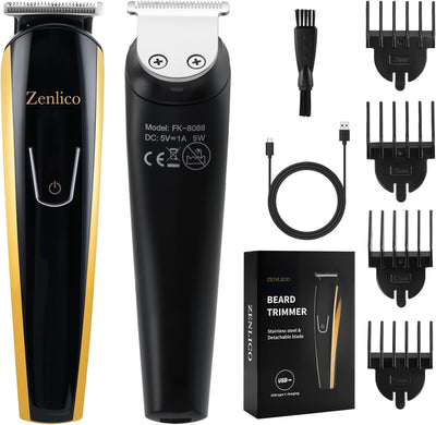 Beard Trimmer for Men, Rechargeable Men's Hair Trimmer for Mustache, Electric Razor & Body Grooming Kit for Beard