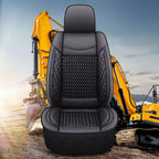 Excavator Seat Cover for Bobcat E32 E34 E35 E38 E40 E42 E45 E48 E50 E55,Full Wrap-Around Design with Built-in Anti-Slip Seat Cushion Easy to Wipe Clean Seat Protectors Parts,Black