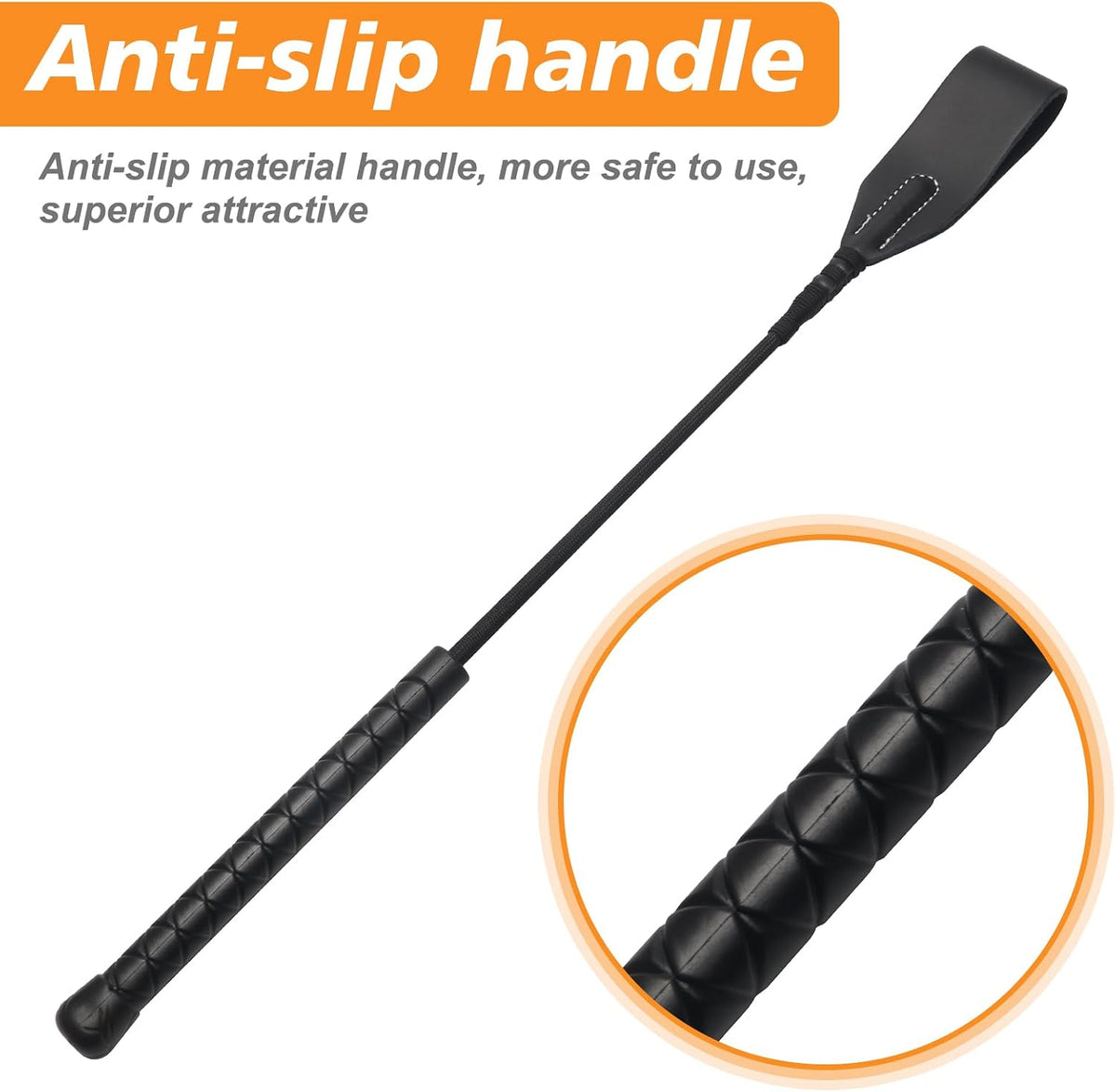 18 inch Riding Crop for Horse Horse Whip with PU Leather