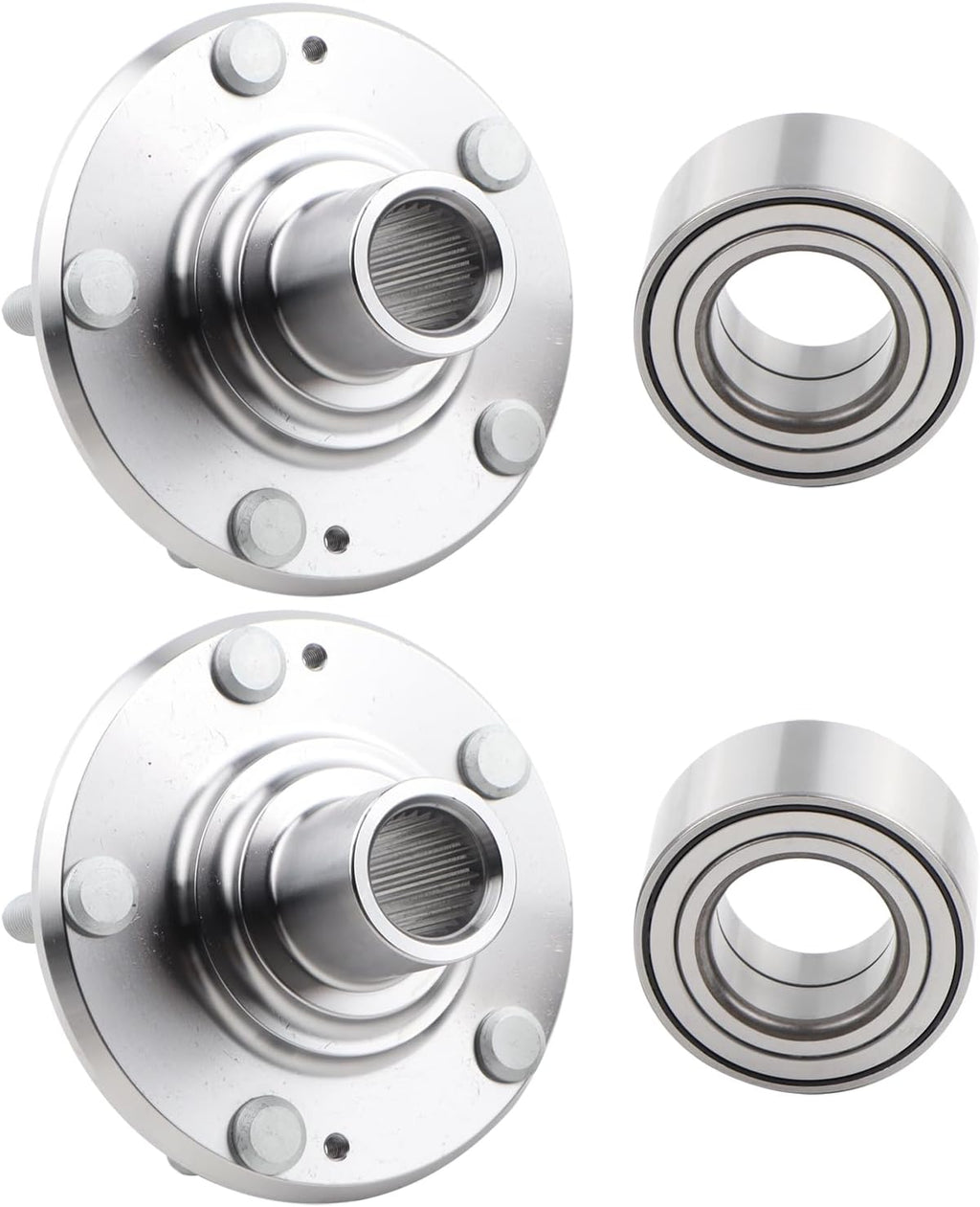 2PCS Wheel Hub Bearing Assembly Compatible with 2011-2015 Hyundai Elantra, 2013-2017 Elantra GT, 2012-2017 Veloster, Replace 510093