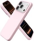 Compatible with iPhone 17 Pro Case 6.3", Slim Liquid Silicone 4 Layers Full Covered Soft Gel Rubber Shockproof Cover