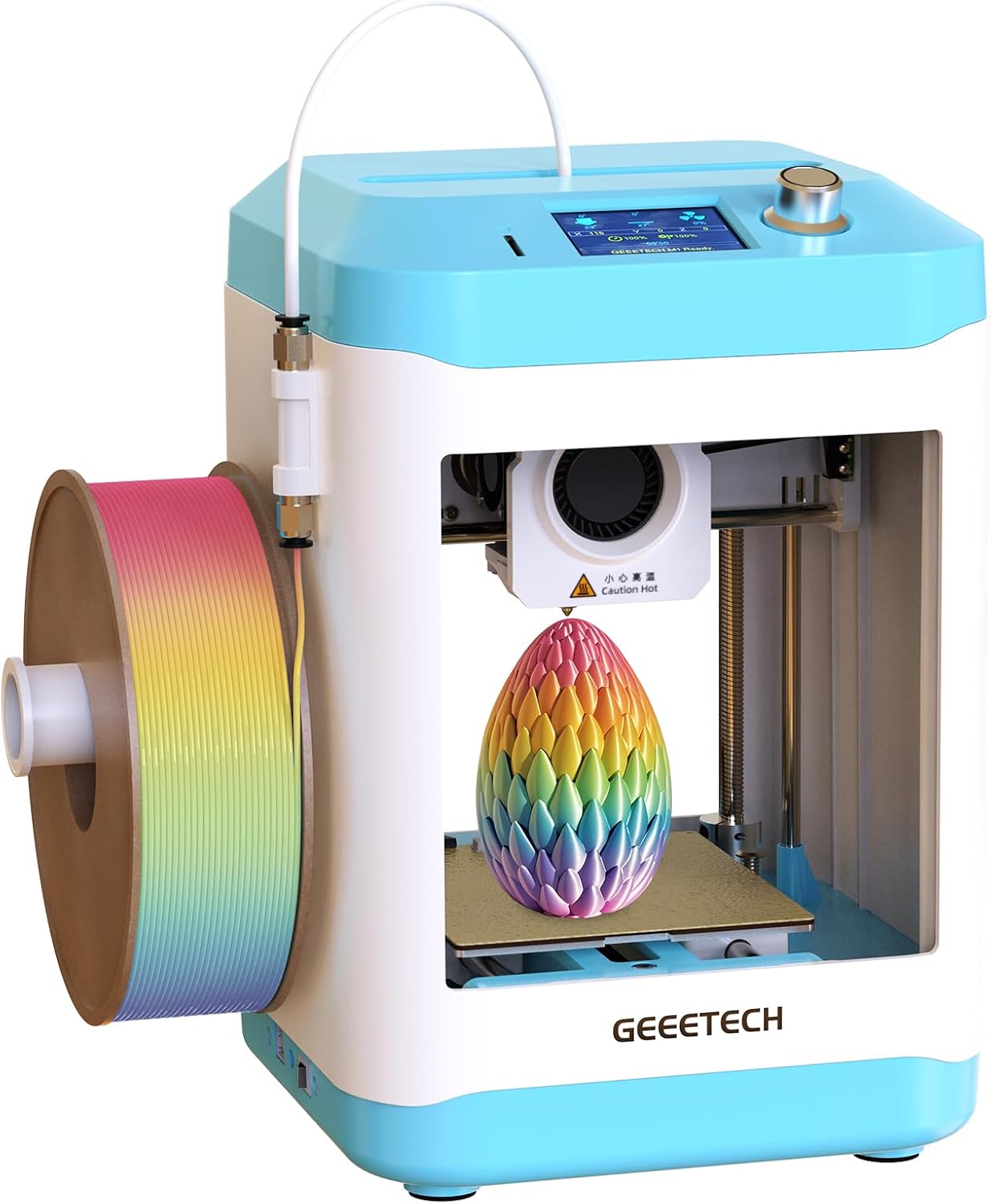 Fully Assembled Mini 3D Printer for Kids & Beginners - Complete Starter Kit with Auto Leveling 3D Printing Machine, 1