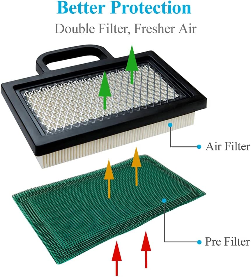 698754 Air Filter, 492932S 492932 Oil Filter with 691035 Fuel Filter Tune up Kit Compatible with 499486 499486S 18-26