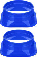2 Pack Connector Straight Pipe Flange 8" HVAC Air Vent Duct Blue