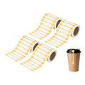 2000pcs 4Rolls Total Tamper Evident 2.8x0.5 Tamper Shipping Gold