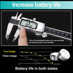 Kynup Digital Caliper, Caliper Measuring Tool, Micrometer, Full Turn Off