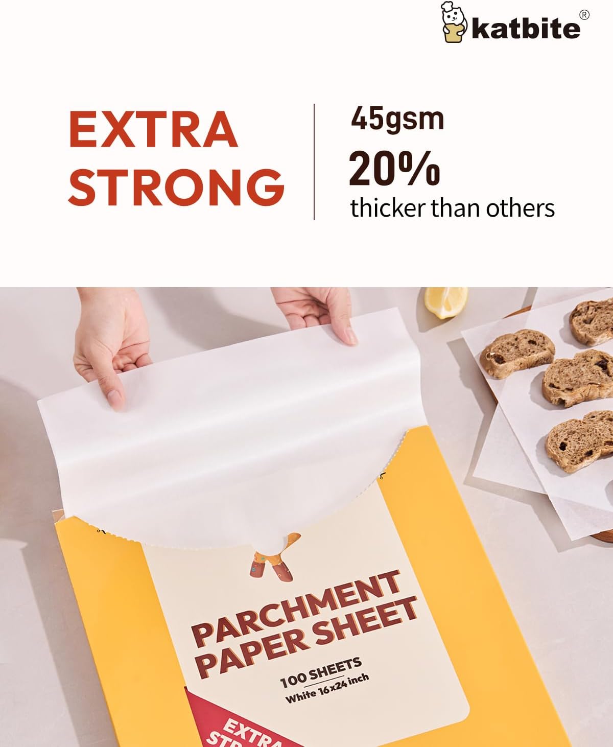 100 Pcs Parchment Paper Baking Sheets, 16x24 Inch, Heavy Duty