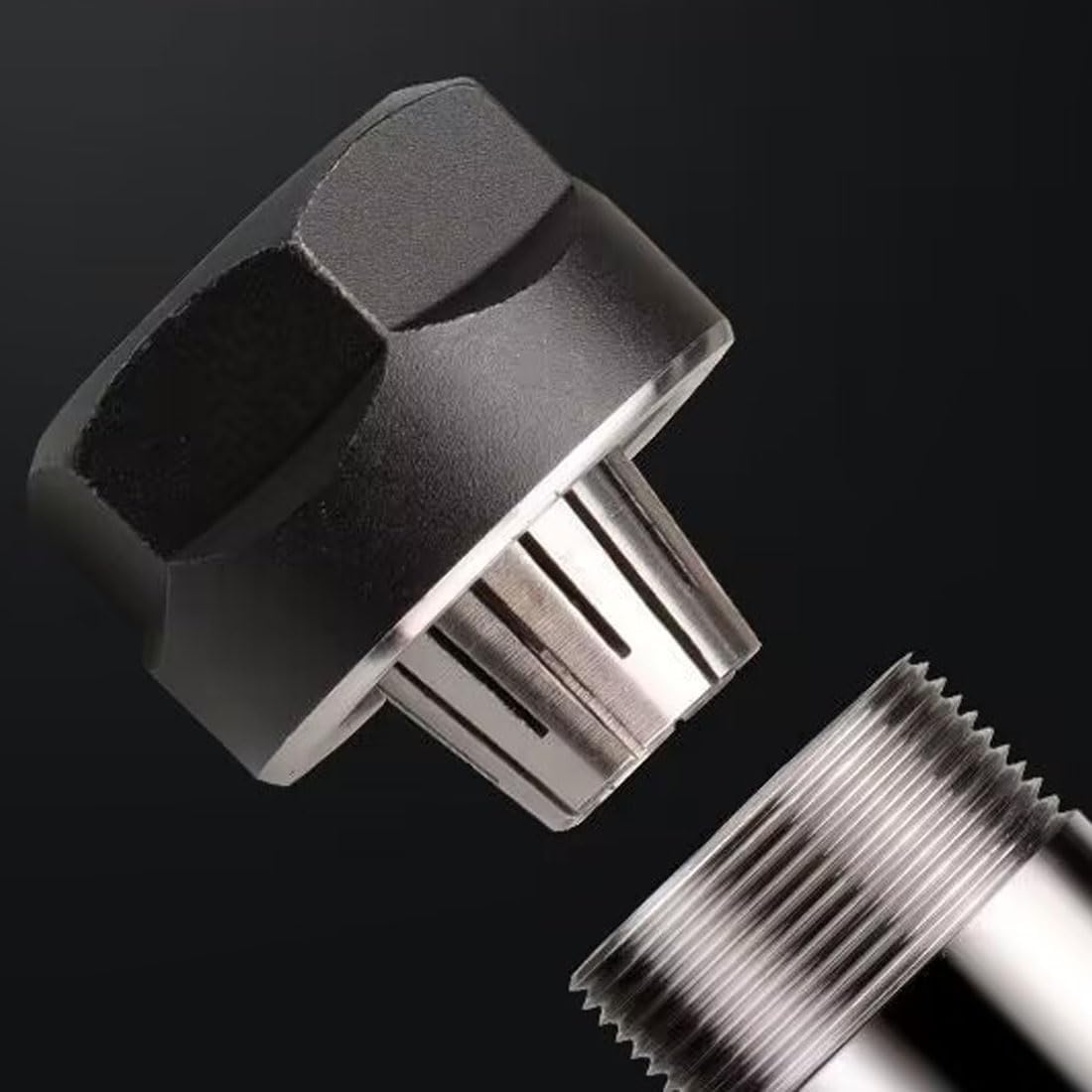 3 Pcs ER16 Spring Collet Nut Set (1/8" Collet & 1/4" Collet)