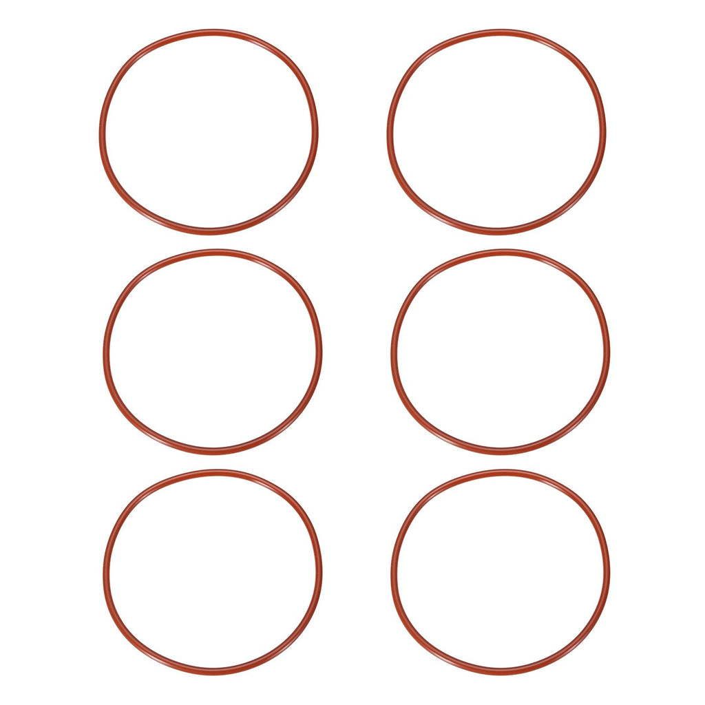 DEFANEX 6Pcs Silicone O-Ring VMQ Sealing 3-7/8" ID 4-1/8" OD 1/8" Width