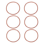 DEFANEX 6Pcs Silicone O-Ring VMQ Sealing 3-7/8" ID 4-1/8" OD 1/8" Width