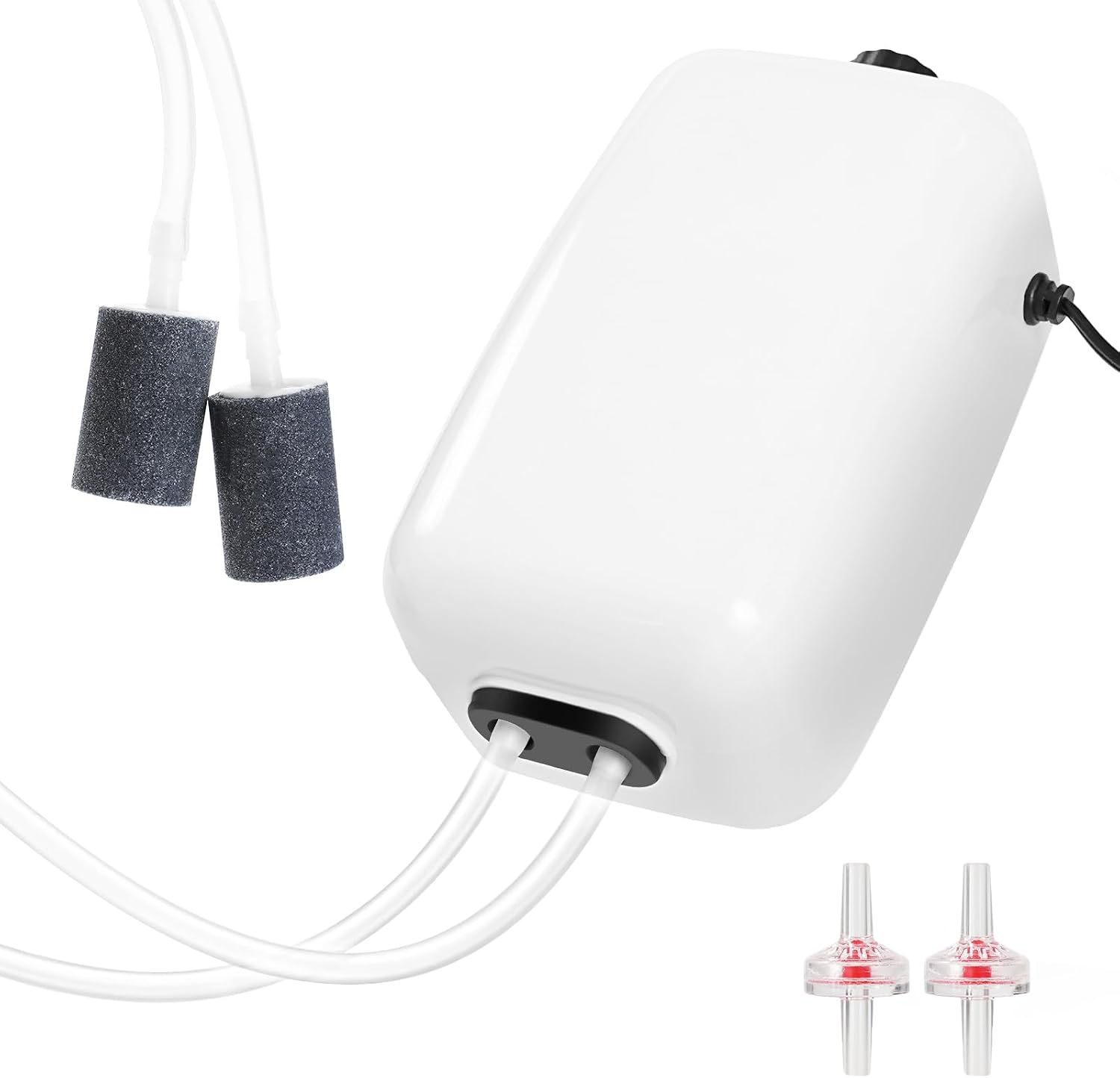 Aquarium Air Pump for 20-210 Gallon Tank, Fish Air Bubbler, Hydroponic Oxygen Aerator with Stones, Airline Tubing