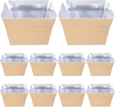 Insulated Shipping Boxes, 10-Pack, 8.7 X 4.7 X 5.7 in, Foam Cooler, Foldable