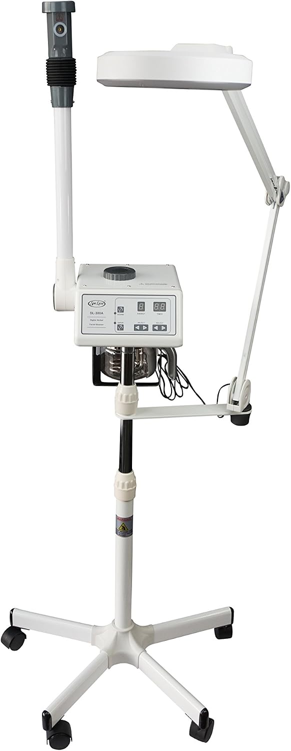 2-in-1 Professional Facial Steamer for Estheticians | Face Steamer, LED Magifying Lamp, Digital Controls