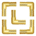Joywayus 5PCS 1/2" Hose Barb Fitting Brass 90 Degree L Right Angle Elbow