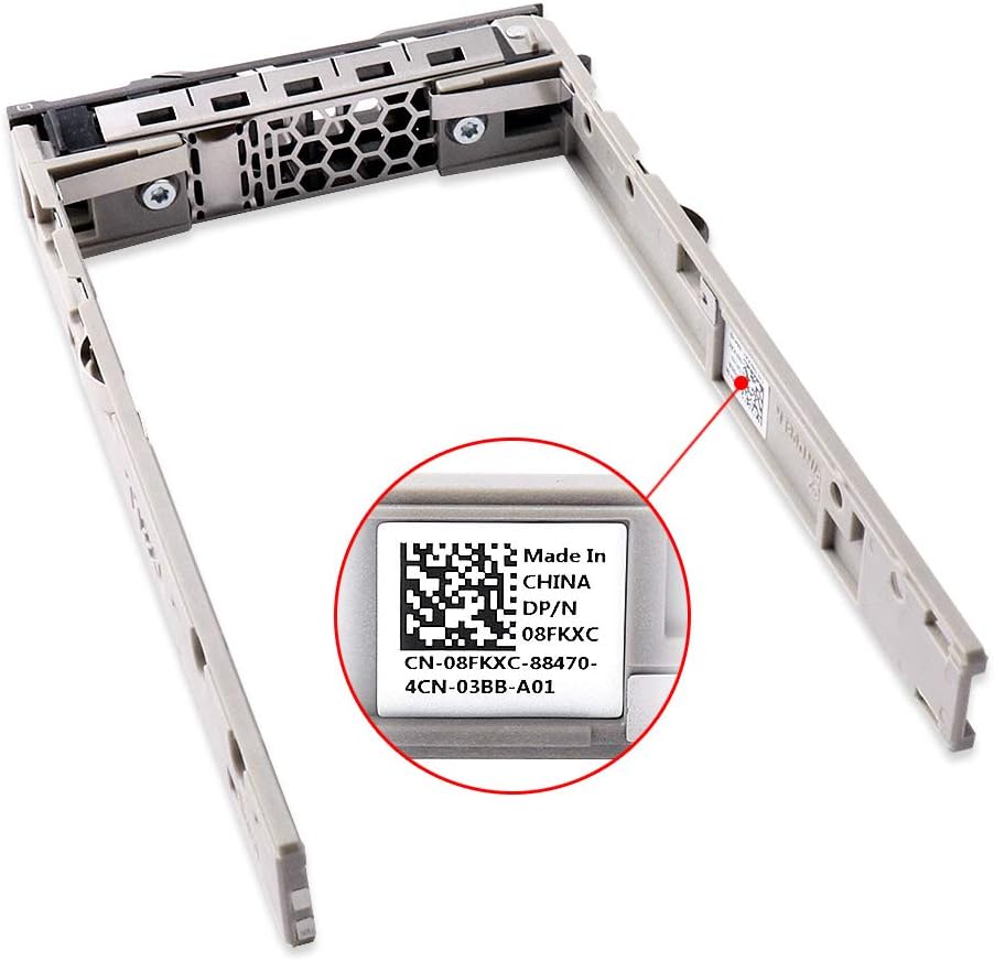 2pcs Pack 2.5" inch 8FKXC 08FKXC SAS SATA Hard Drive HDD Tray Caddy Compatible for Dell PowerEdge R630 R730 R730XD T630 R430 T430 PowerVault MD1420 MD3420 Series